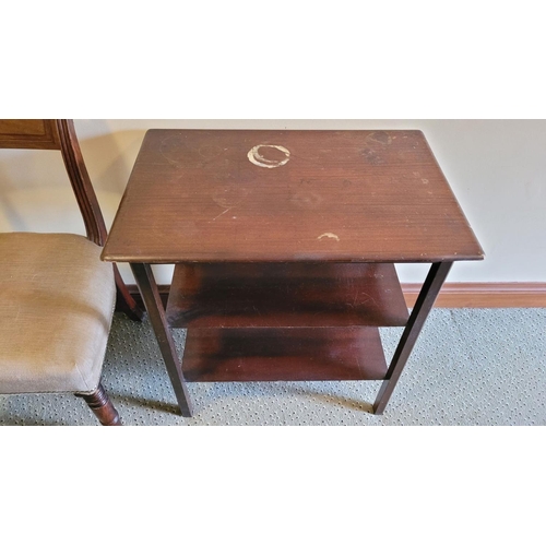 200 - A RESTORATION PROJECT LAMP / SIDE TABLE, a three tier table, perfect for a multitude of uses; lamp t... 