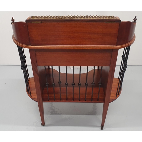 31 - A TOP QUALITY EDWARDIAN MAHOGANY INLAID LADIES LEATHER TOPPED WRITING DESK, to the top is a cross-ba... 