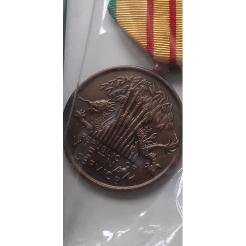 115 - A VIETNAM SERVICE MEDAL, military award of the United States Armed Forces established on 8 July 1965... 