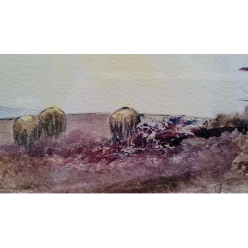 42 - NANCIE FOSTER, (ENGLISH 20TH CENTURY), MOUNTAIN SHEEP, watercolour on paper, signed lower right. 27 ... 