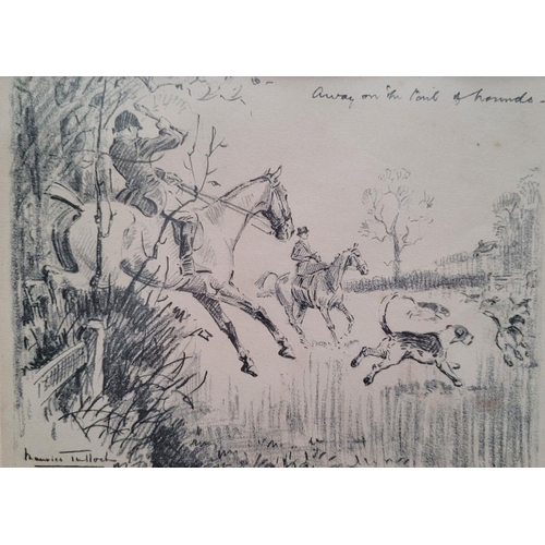 62 - AFTER MAURICE TULLOCH, AWAY ON THE TAIL OF THE HOUNDS, good quality print of an original work by Mau... 