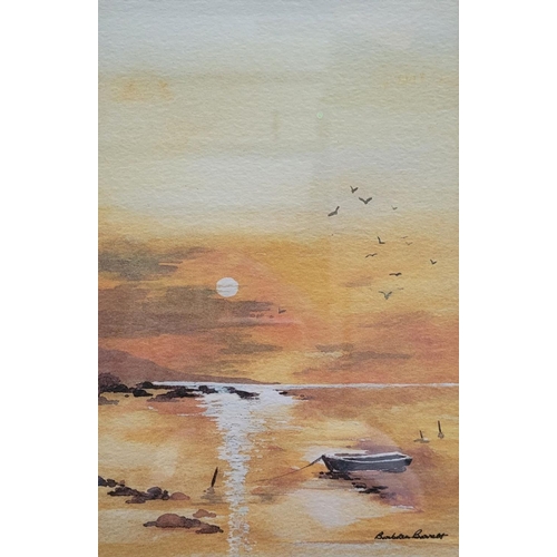 78 - BARBARA BARRETT, (SOUTH AFRICAN/IRISH 20TH CENTURY), SUNSET, limited edition print, numbered 40/50 l... 