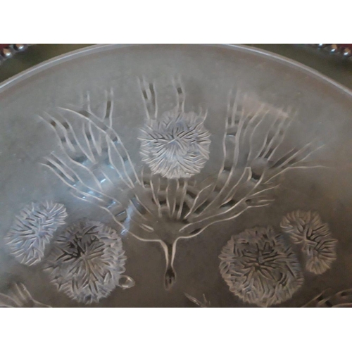 79 - AN ART DECO ‘SABINO’ GLASS BOWL, with design in relief in the seaweed and urchin pattern. Dimensions... 