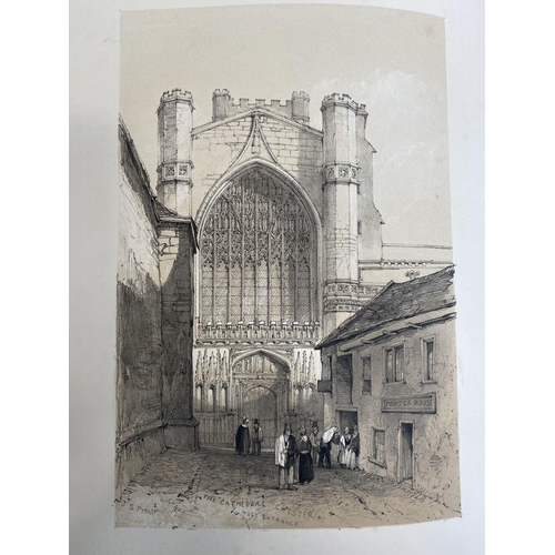 88 - A RARE BOOK LOT: ‘ANTIQUITIES OF CHESTER BY J. S. PROUT’ containing plates of John Skinner Prout’s v... 