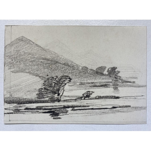 93 - SAMUEL GILLESPIE PROUT (British, 1822-1911), TWO LANDSCAPE STUDIES, graphite on wove paper, both dep... 