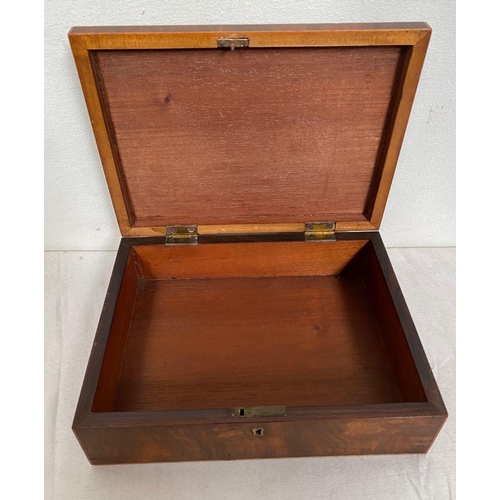 97 - A FINE MAHOGANY INALAID SARCOPHAGUS JEWELLERY BOX, mahogany with satinwood inlay.