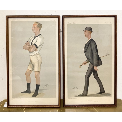 152 - A PAIR OF FRAMED VANITY FAIR SPY PRINTS, (i) ‘H. Searle Professional Champion Sculler of the World’ ... 