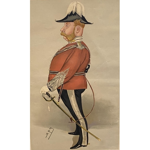 153 - THREE GILT FRAMED VANITY FAIR PRINTS, (i) ‘Spy: Mr. Leslie Ward’ coloured print, signed lower left ‘... 