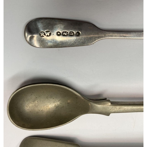 161 - A COLLECTION OF SILVER MUSTARD SPOONS, to include (i) a silver mustard spoon Maker James & Josiah Wi... 