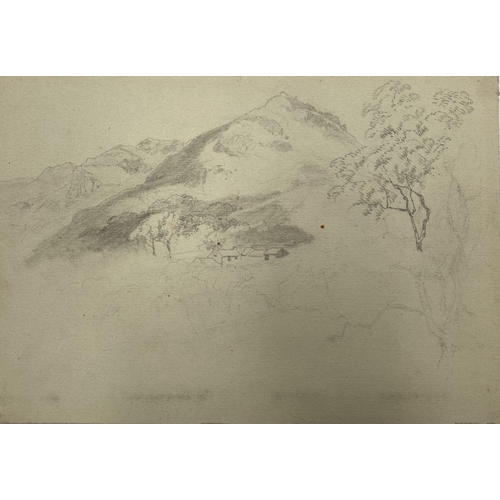 175 - SAMUEL GILLESPIE PROUT (British, 1822-1911), A COLLECTION OF GRAPHITE SKETCHES, graphite on grey wov... 