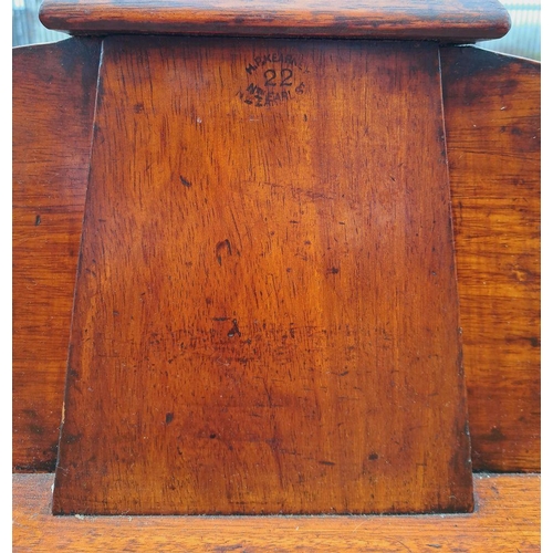 233 - AN ANTIQUE IRISH/DUBLIN MAKER MAHOGANY SIDE/HALL TABLE, with gallery to back, shell motif to shaped ... 