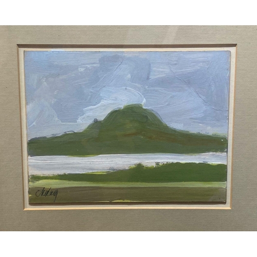 25 - MARKEY ROBINSON (Irish, 1918-1999), ‘COASTAL SCENE’, gouache on paper, signed ‘Markey’ lower left. P... 