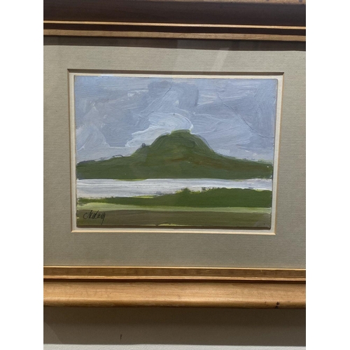 25 - MARKEY ROBINSON (Irish, 1918-1999), ‘COASTAL SCENE’, gouache on paper, signed ‘Markey’ lower left. P... 