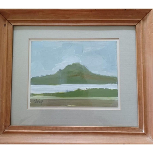 25 - MARKEY ROBINSON (Irish, 1918-1999), ‘COASTAL SCENE’, gouache on paper, signed ‘Markey’ lower left. P... 