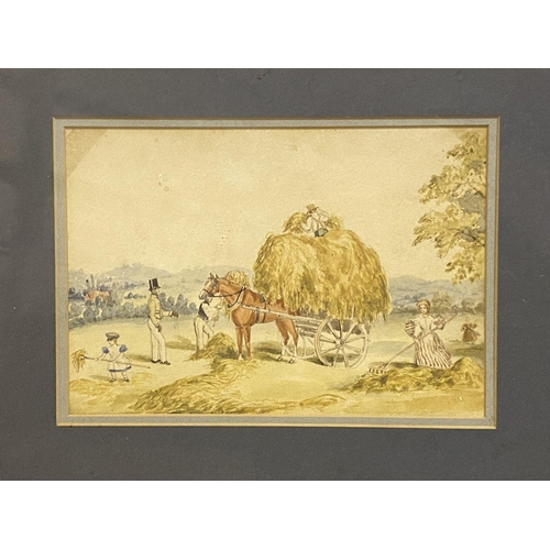 28 - BRITISH SCHOOL, 19TH CENTURY, ‘A HARVEST SCENE’, in the style of John Frederick Lewis RA (1804 - 187... 