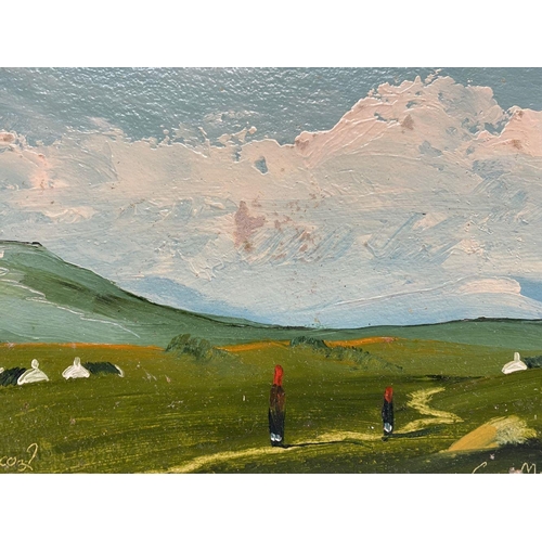 50 - ADAM KOS (Irish, 20th Century), “MAYO LANDSCAPE”, oil on board, signed and dated 2002 lower left, ti... 