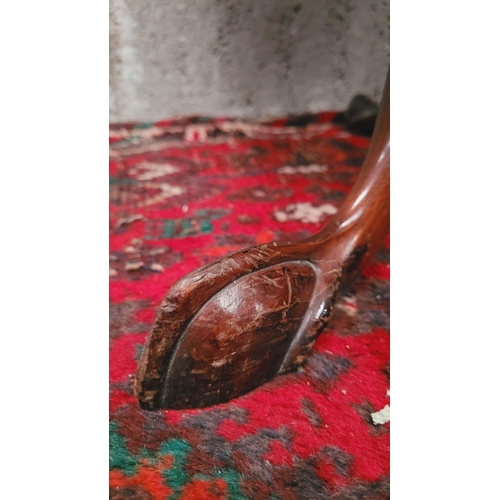 99 - A VERY FINE 19TH CENTURY STYLE MAHOGANY PIE-CRUST EDGED TIP UP TABLE, with lovely scalloped edge hav... 