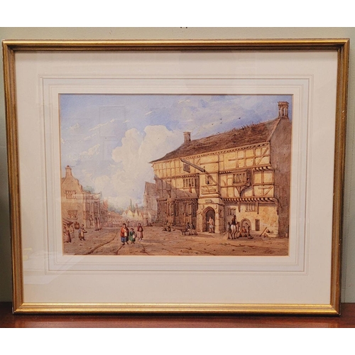 105 - WILLIAM WALTER WHEATLEY, (ENGLISH 1811-1885), THE GEORGE INN, NORTON ST. PHILIP, SOMERSET, watercolo... 