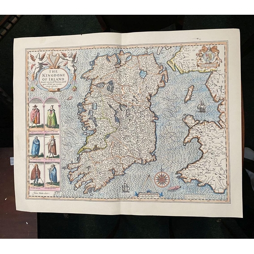 107 - A HIGHLY DECORATIVE MAP OF IRELAND, titled ‘THE KINGDOME OF IRLAND Devided into severall Provinces, ... 