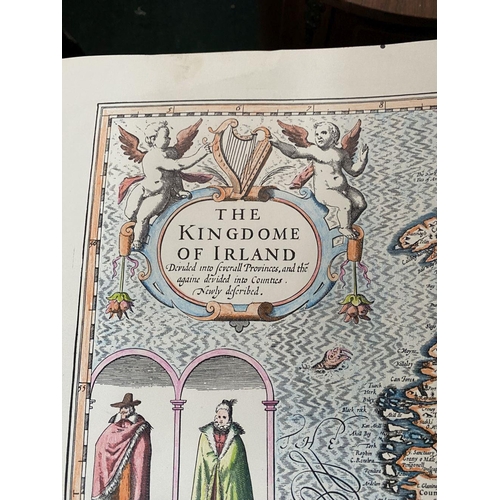 107 - A HIGHLY DECORATIVE MAP OF IRELAND, titled ‘THE KINGDOME OF IRLAND Devided into severall Provinces, ... 