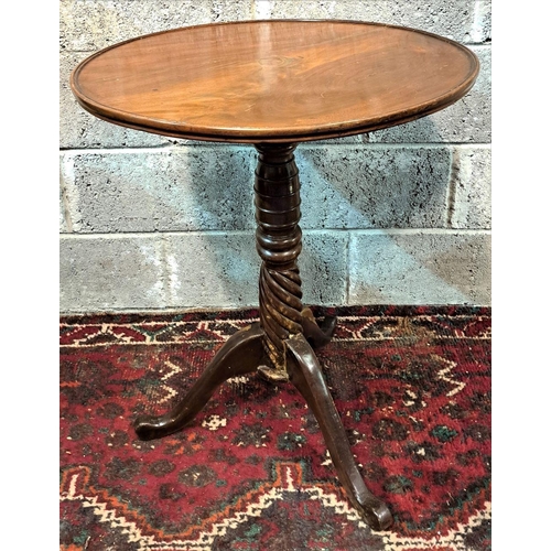 160 - AN UNUSUAL 19TH CENTURY MAHOGANY WINE TABLE in need of repair and restoration, but with excellent po... 