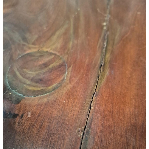 160 - AN UNUSUAL 19TH CENTURY MAHOGANY WINE TABLE in need of repair and restoration, but with excellent po... 