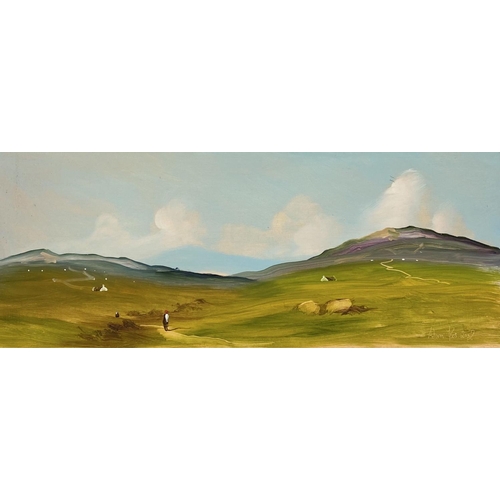 30 - ADAM KOS (Irish, 20th Century), 'COUNTRY LANDSCAPE', oil on board, signed and dated 2002 lower right... 