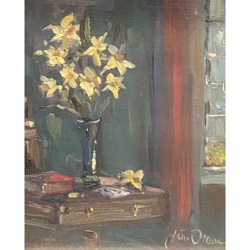 36 - LIAM TREACY (Irish, 1934 - 2004), ‘INTERIOR’, oil on board, 1989, signed lower right, original artis... 