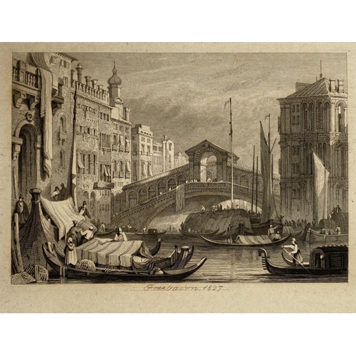 52 - SAMUEL PROUT (British, 1783-1852), 'PONTE DI RIALTO', artists proof, reading ‘Freebairn 1827’ below ... 