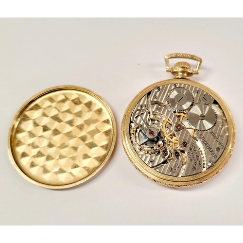 132 - TWO POCKET / FOB WATCHES; (i) A 14K ROLLED GOLD SOUTH-BEND 21 JEWEL FOB / POCKET WATCH, by South Ben... 