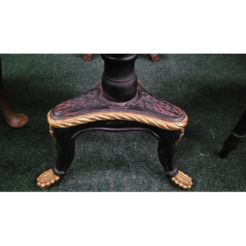 16 - A MARBLE SPECIMEN TOPPED CENTRE TABLE, with circular top, the marble specimen top is laid into a woo... 