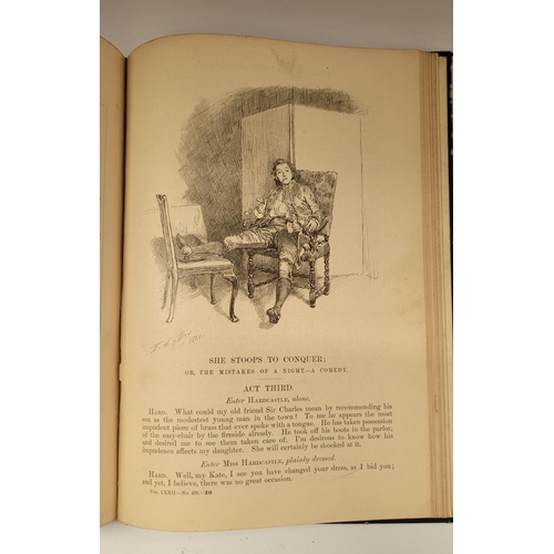 49 - WALTER OSBOURNE ASSOCIATION COPY: GOLDSMITH, OLIVER, ‘SHE STOOPS TO CONQUER, THE MISTAKES OF THE NIG... 