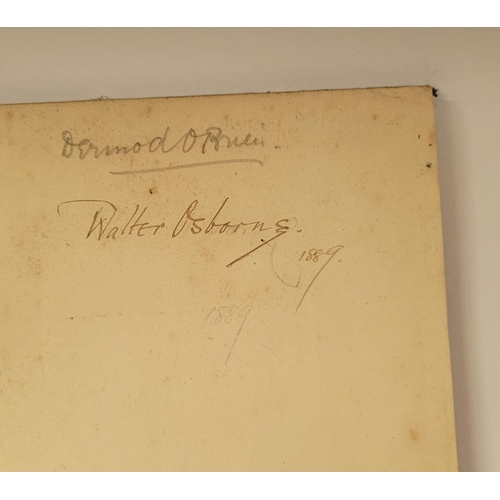 49 - WALTER OSBOURNE ASSOCIATION COPY: GOLDSMITH, OLIVER, ‘SHE STOOPS TO CONQUER, THE MISTAKES OF THE NIG... 