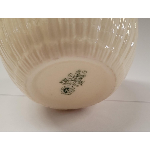 84 - A LOVELY IRISH PORCELAIN BELLEEK ‘LIMPET’ DESIGN JUG & BOWL, in excellent condition, with 6th Mark –... 