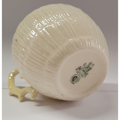 84 - A LOVELY IRISH PORCELAIN BELLEEK ‘LIMPET’ DESIGN JUG & BOWL, in excellent condition, with 6th Mark –... 