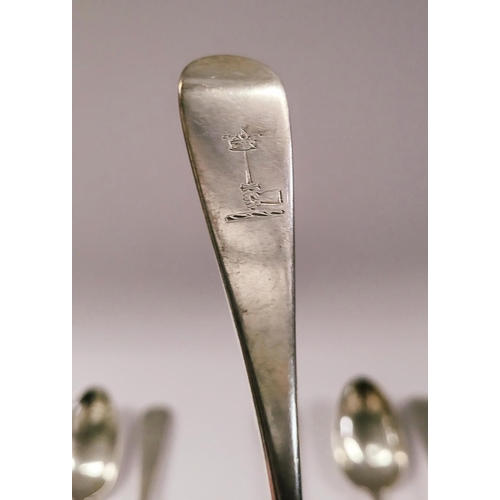 94 - A IRISH SILVER CUTLERY LOT, late 19th century Irish silver, with Dublin hallmarks, date letter of ‘p... 