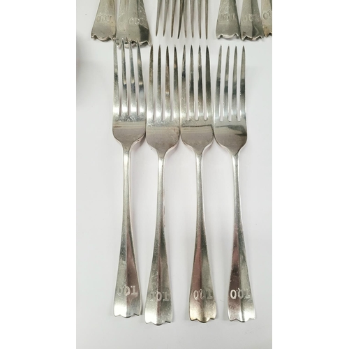 95 - A SILVER CUTLERY LOT: includes a mix of dates & maker’s; Birmingham, date letter ‘G’ for 1931, maker... 