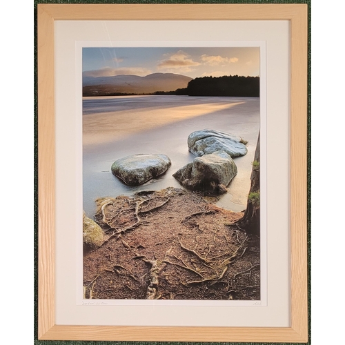 24 - JAMES GORDON, LAST NIGHT - LOCH GARTON, photographic print, signed with initials lower right on the ... 