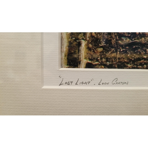 24 - JAMES GORDON, LAST NIGHT - LOCH GARTON, photographic print, signed with initials lower right on the ... 