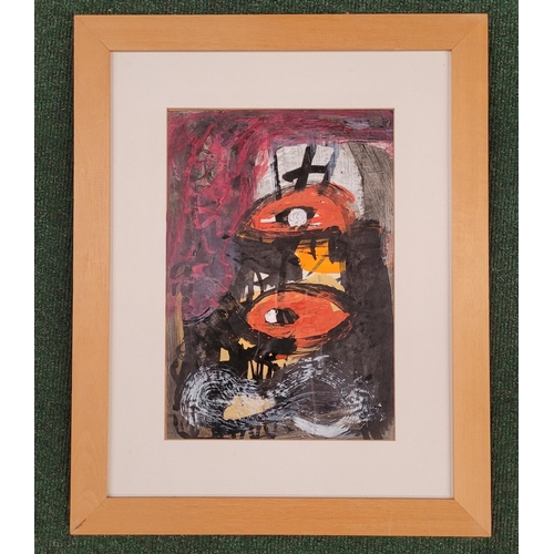 33 - FRAMED ART WORK: DREAM SEQUENCE, 1994. Mixed media on paper, unsigned. Inscribed verso with title & ... 