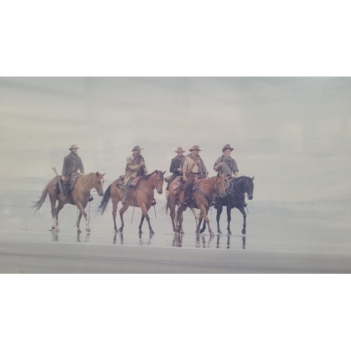 36 - CHRIS FRAZER SMITH, (B. 1963) COWBOYS, NEW ZEALAND, photographic print, signed lower right & titled ... 