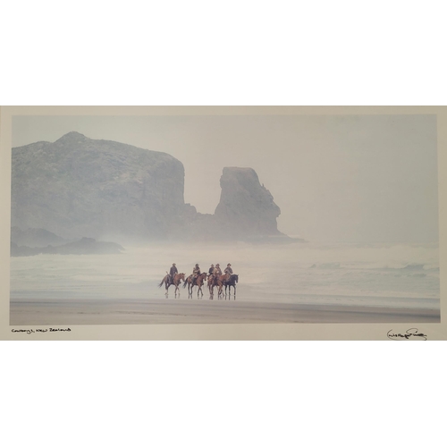 36 - CHRIS FRAZER SMITH, (B. 1963) COWBOYS, NEW ZEALAND, photographic print, signed lower right & titled ... 