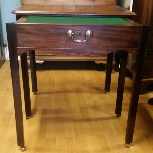 37 - A FINELY CRAFTED MID 18TH CENTURY MAHOGANY ARCHITECTS TYPE TABLE, with a lip moulded figured mahogan... 