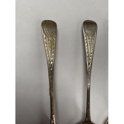 161 - A SET OF SIX WILLIAM IV IRISH SILVER TEASPOONS, Makers James Brady (x2), William Eaton (x2) & Jonath... 