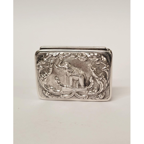 170 - A MIXED SILVER BOX / CASE LOT: includes; (i) A sterling silver pill box/trinket box with raised reli... 