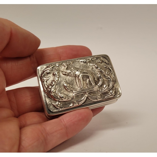 170 - A MIXED SILVER BOX / CASE LOT: includes; (i) A sterling silver pill box/trinket box with raised reli... 