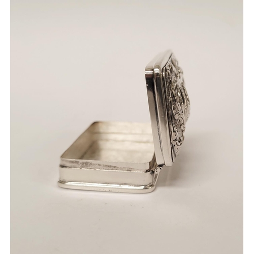 170 - A MIXED SILVER BOX / CASE LOT: includes; (i) A sterling silver pill box/trinket box with raised reli... 