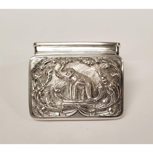 170 - A MIXED SILVER BOX / CASE LOT: includes; (i) A sterling silver pill box/trinket box with raised reli... 