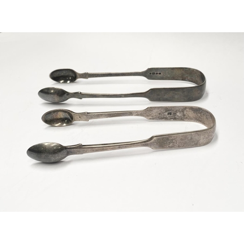 231 - TWO GEORGE V SILVER SUGAR TONGS, (i) Maker Holland, Aldwinckle & Slater (Thomas Alfred Slater, Walte... 
