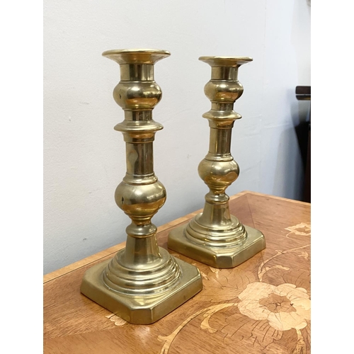 Pair of Antique Brass Candlesticks